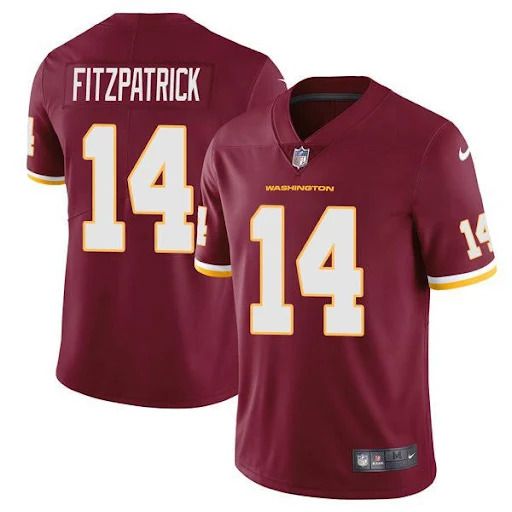 Men Washington Redskins #14 Ryan Fitzpatrick Nike Red Vapor Limited NFL Jersey